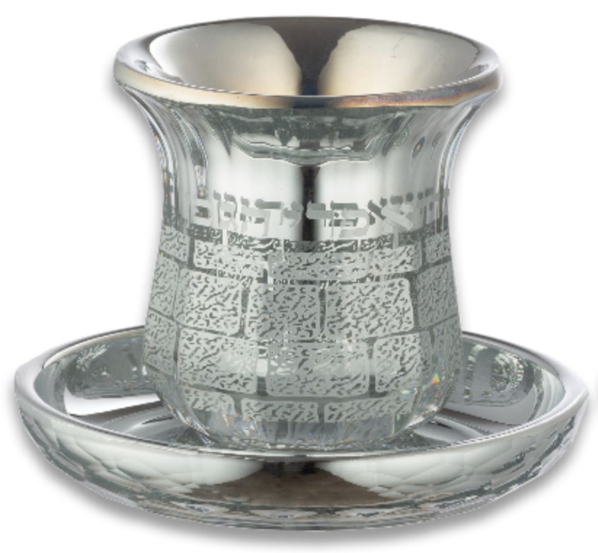 גביע קידוש קריסטל עם תחתית