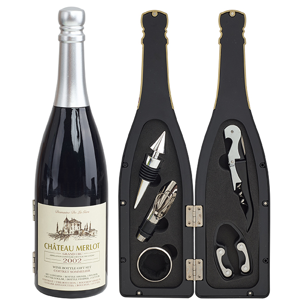 אביזרי יין בבקבוק שמפניה 5 חלקים