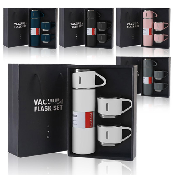 מארז  טרמוס וכוסות במארז מתנה 