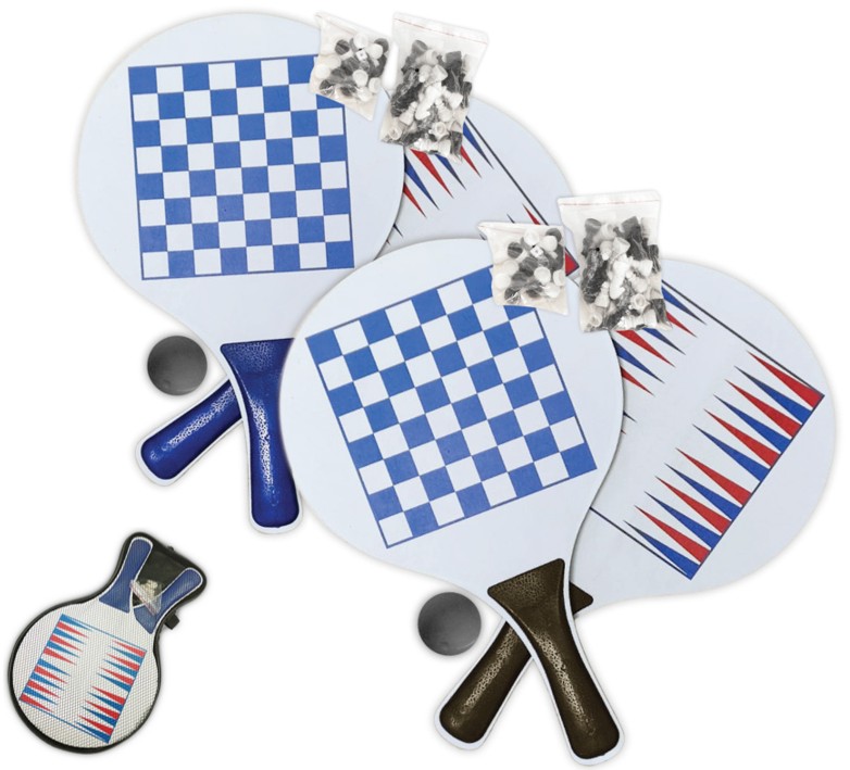 זוג מטקות משולב עם משחקים