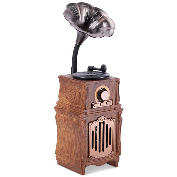 רמקול Bluetooth בעיצוב רטרו גרמופון